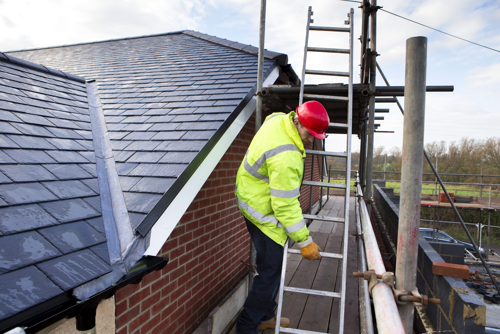 A newly tiled pitched roof completed by Smart Call Contractors in Lincolnshire